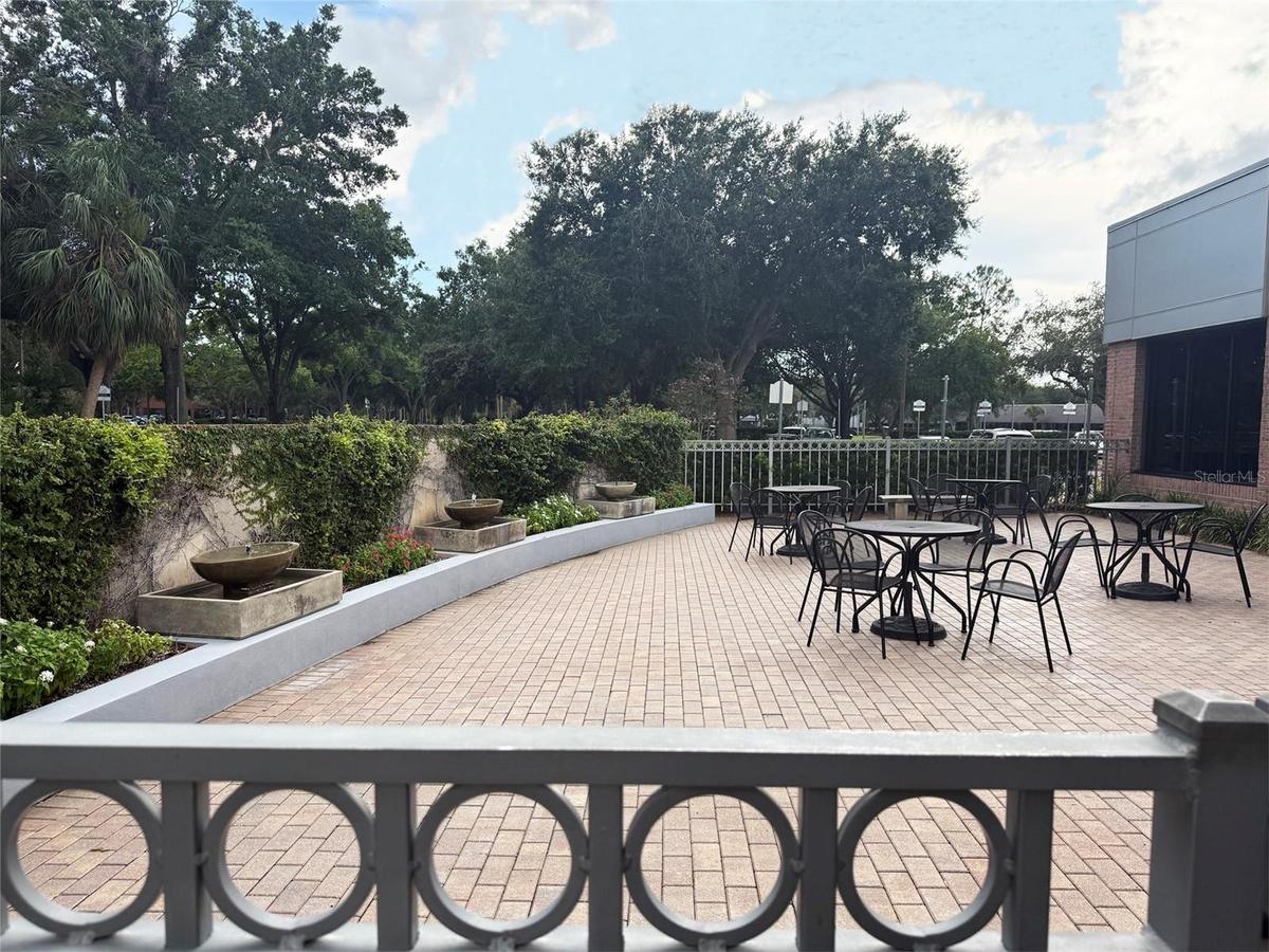 Outdoor courtyard