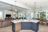 Kitchen bar/island are with views