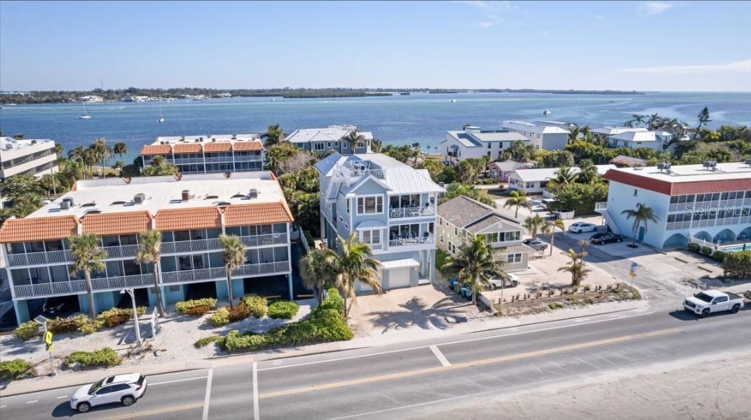 Crosswalk to beach front house