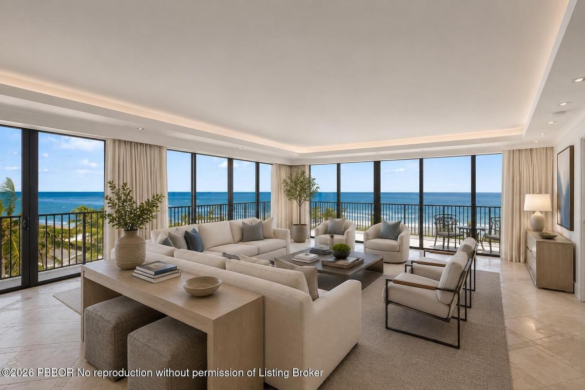 Virtually Staged living room