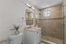 fully renovated bathroom with shower