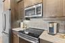 Solid kitchen cabinetry.