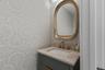 Powder room with all new vanities