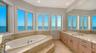 Primary bath offers separate vanities
