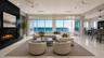 Virtually staged living room
