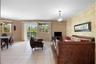 Open-concept living and dining room