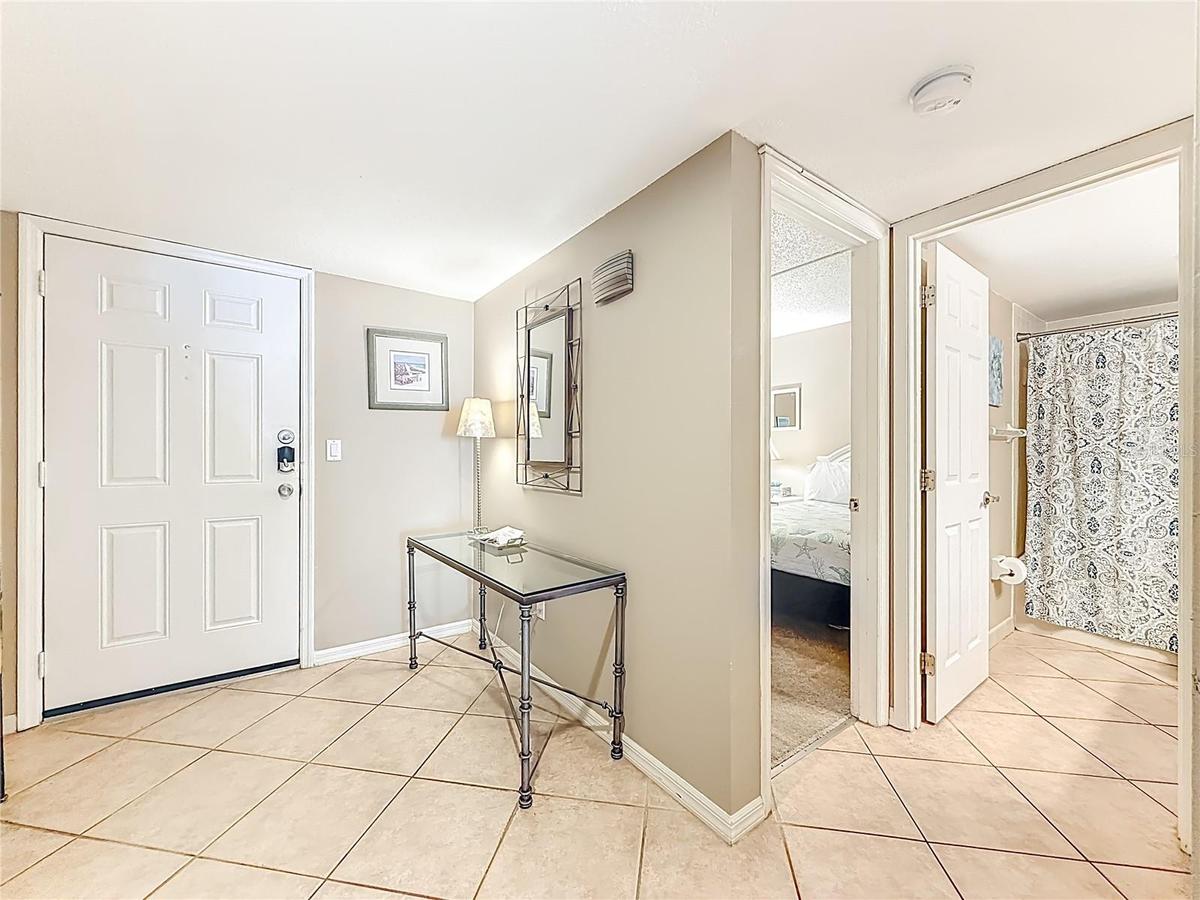 Foyer and Entrance to Bathroom