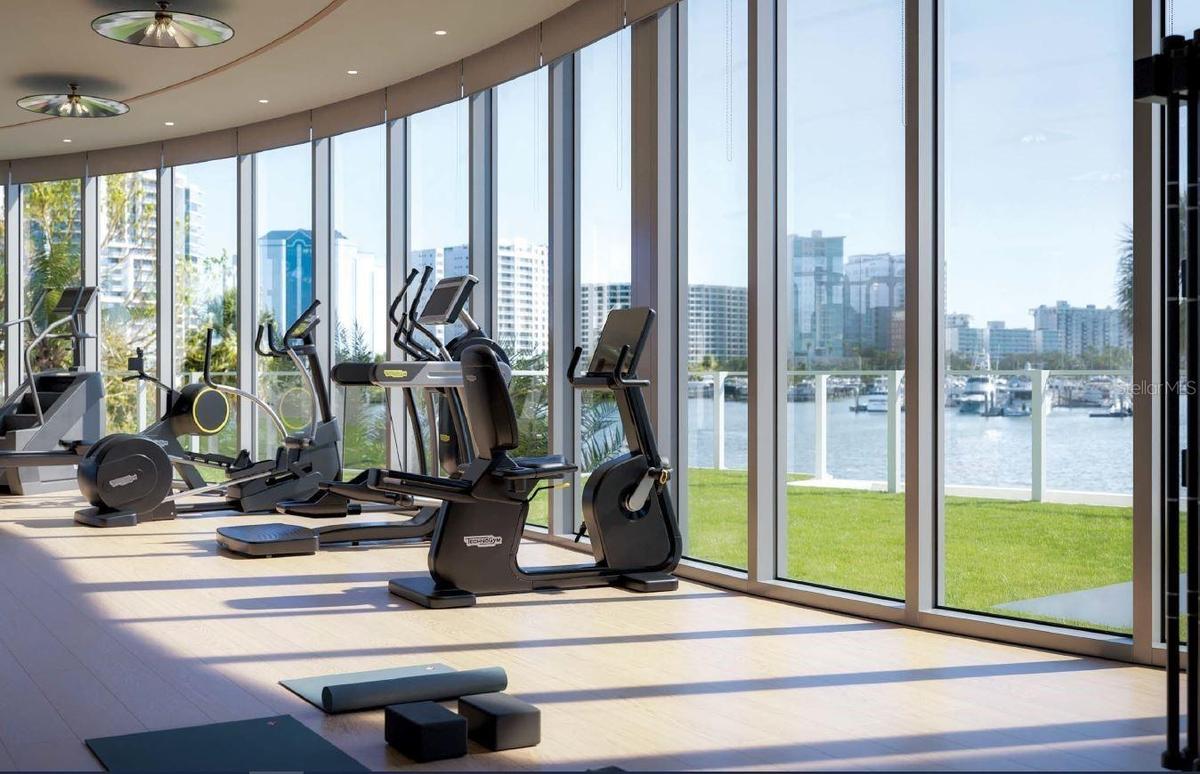 Artist Rendering Fitness Room