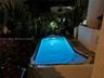 Beautiful pool view at night too