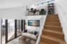 Loft is the perfect space for a home office. Plenty of space for large L-Shaped desk, filing cabinet(s), and bookshelf