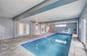 Indoor Pool Area with French Doors to Living Area closed