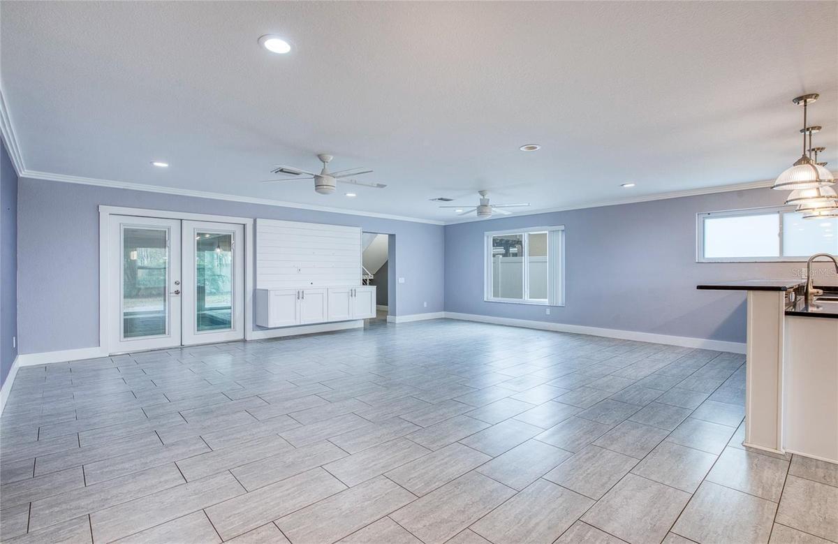 Living Room - French Doors to Pool Area Closed