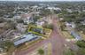 Aerial View of Two Story home with wide brick streets