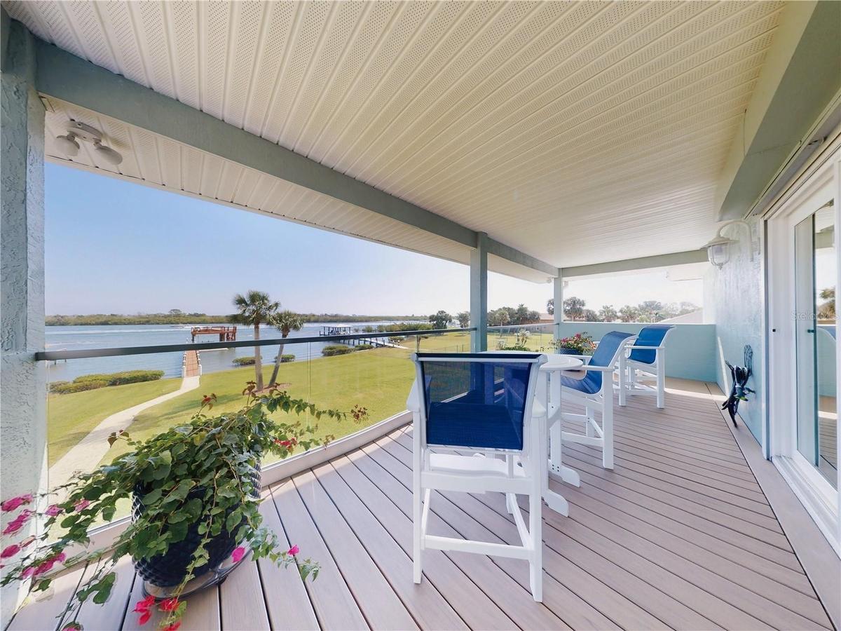 Riverfront Balcony off Primary Bedroom