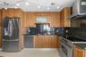 Gourmet kitchen with amazing water views