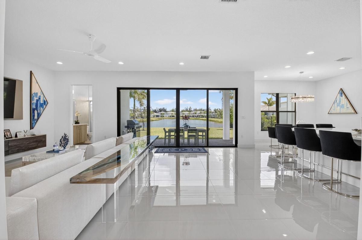 living room and kitchen