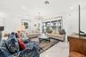 Open-concept living area overlooking the lake.