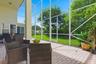 Covered screened patio