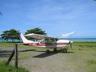 The little Carate airport is now fenced in and paved