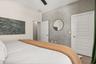 Professional designed home has Guest room on bottom floor with full bath