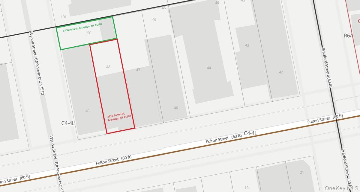 Both lots 2719 Fulton St, Brooklyn 11207 and 57 Wyona St, Brooklyn available for sale together