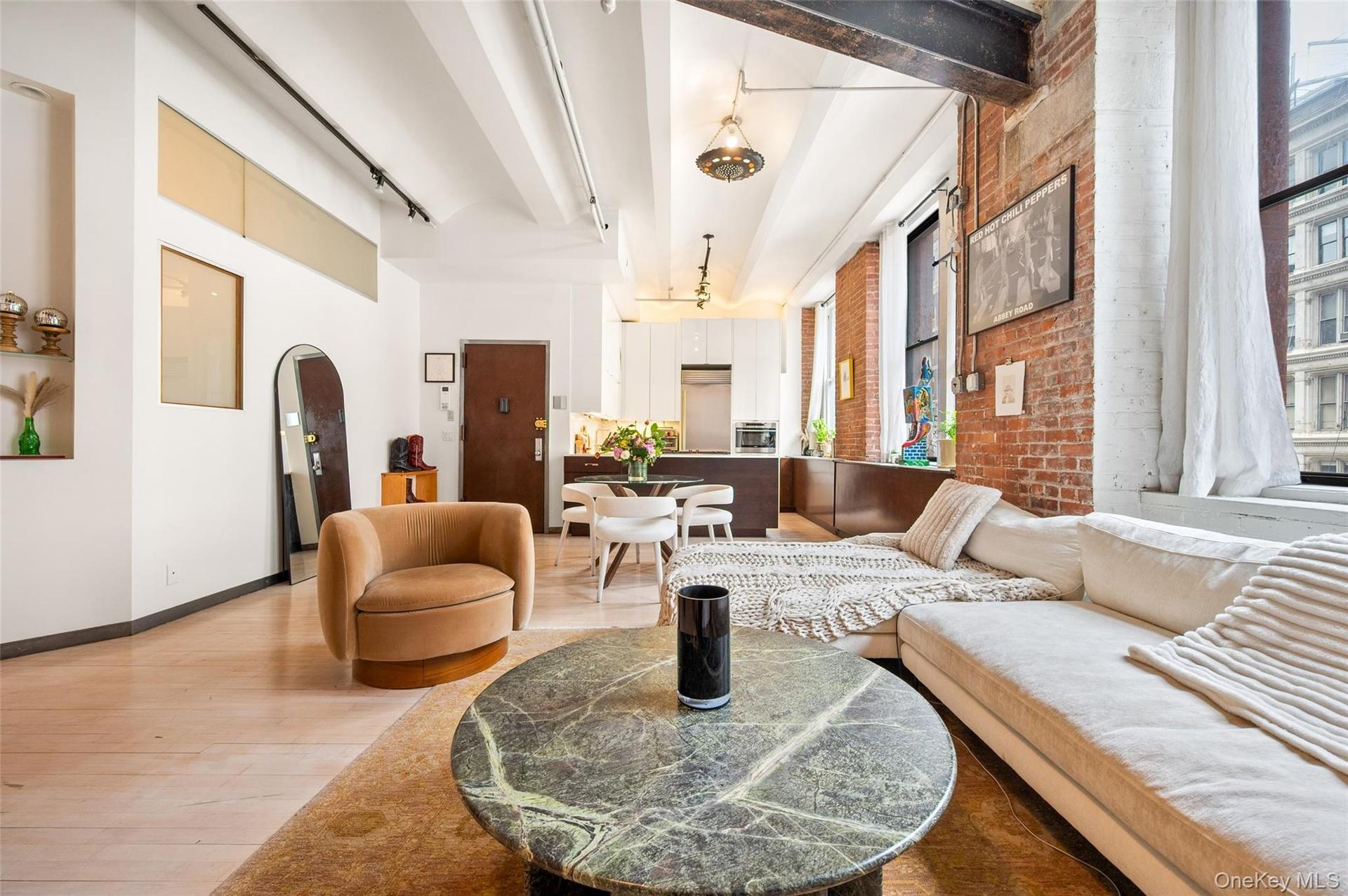Bright loft living room