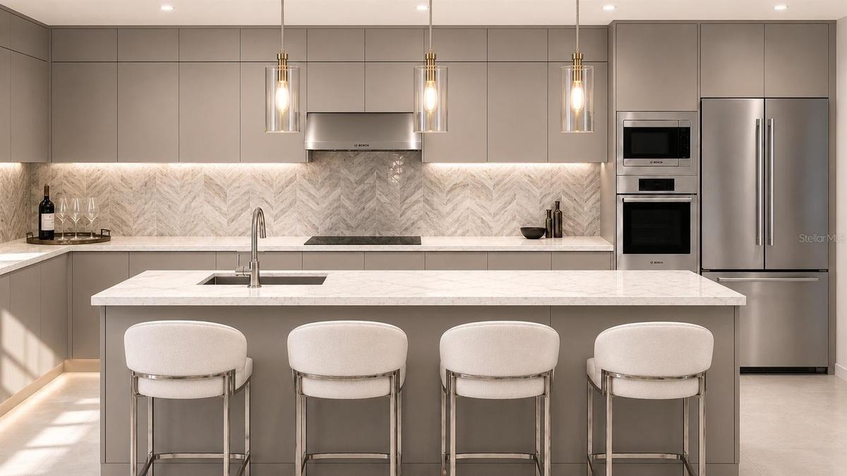 Impeccably Crafted Italian Finishes Throughout