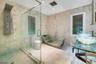 Glass tub, shower and sinks!