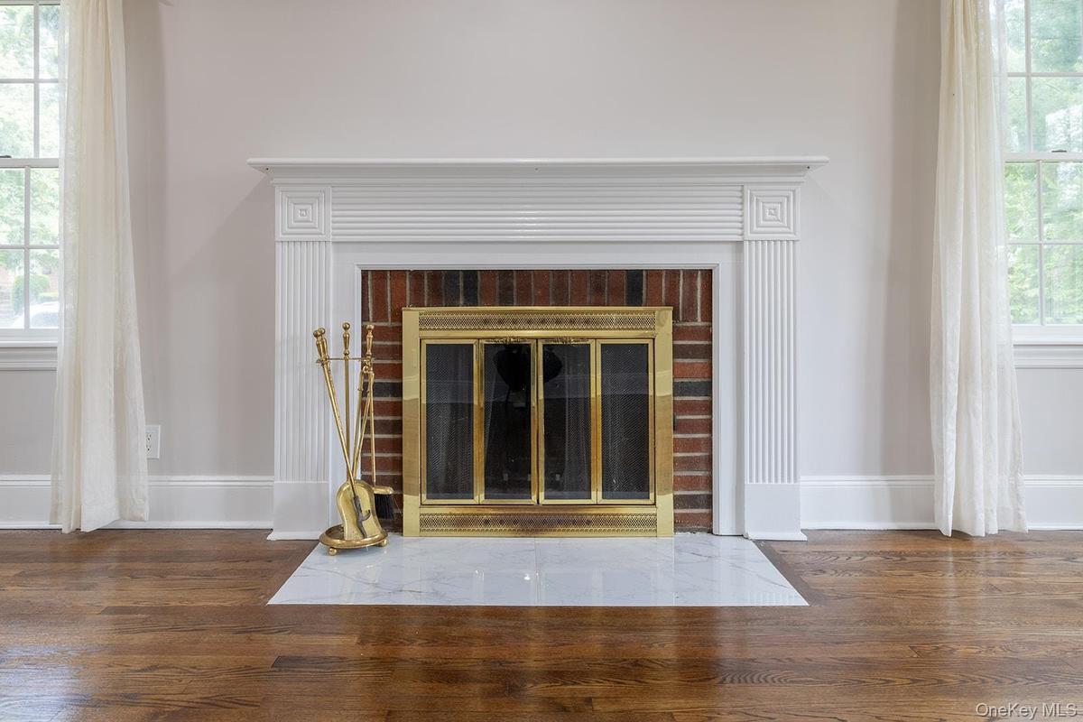 Living room fire place