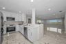 Open plan kitchen/dining