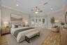 Virtually Staged, Bed Towards Closet