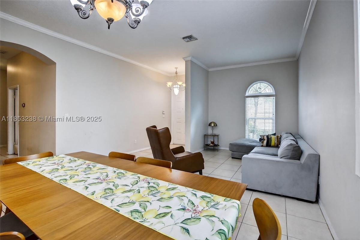 Formal dining area & formal living room