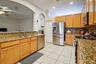 Kitchen with granite counter tops & newer appliances