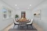 virtually staged dining room