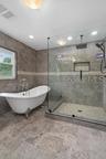 primary shower and tub