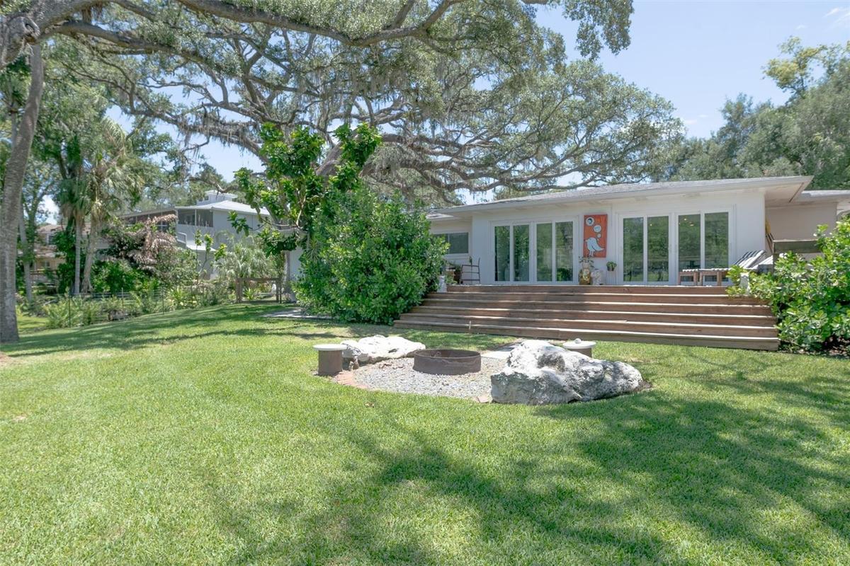 An expansive back patio to relax or entertain