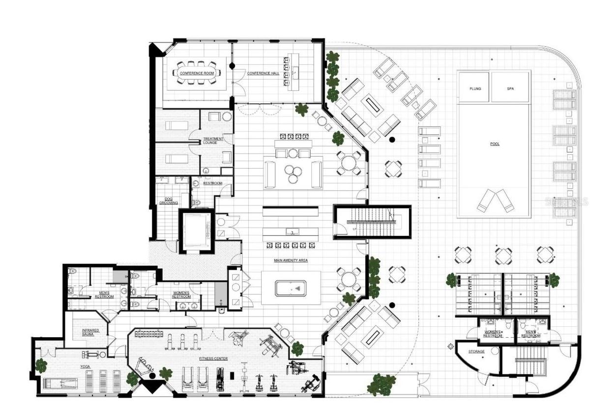 Amenity Level Floorplan