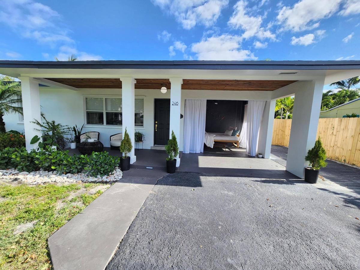 front entrance & porch