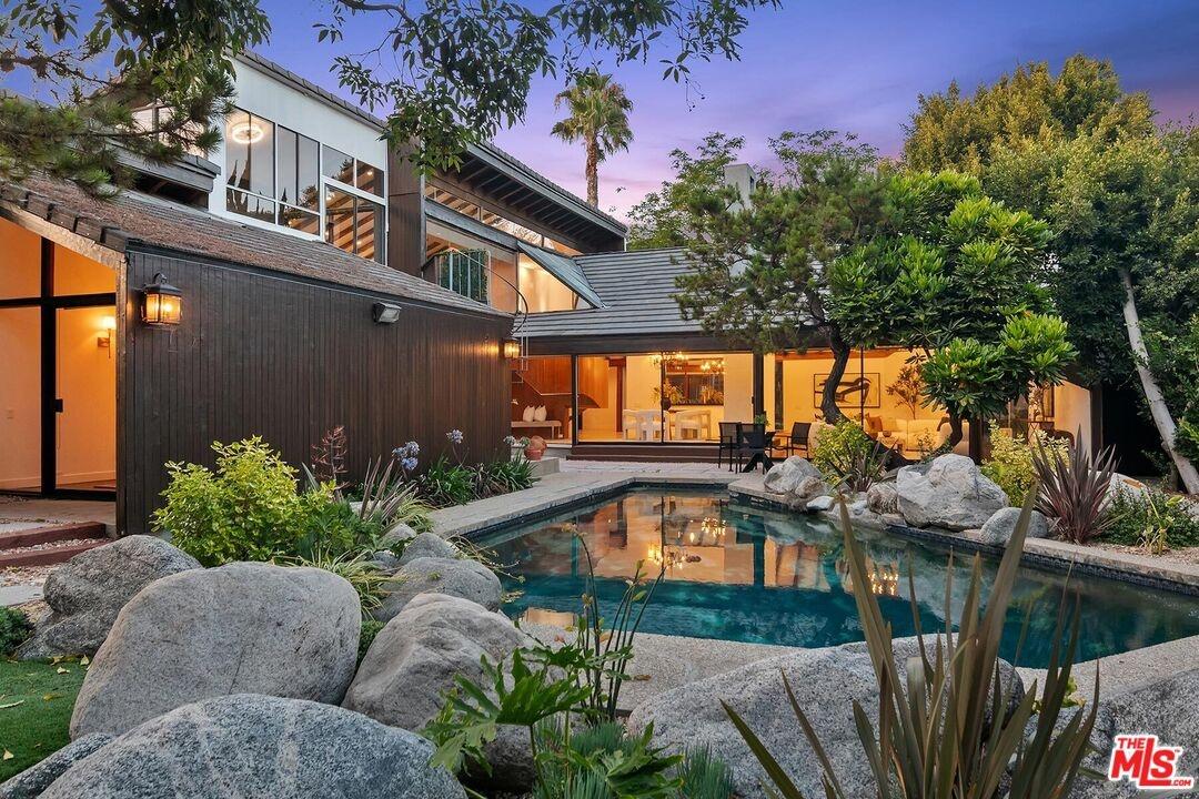 Pool, Yard, and Rear Elevation