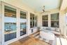 Second floor lanai with haint blue ceiling & automated outdoor stereo   Accessed from living room to beautiful waterfront views