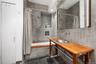 Bath with custom concrete finishes