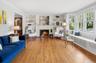 Very large living room with a gas fireplace.  Love the built-ins and mantel.
