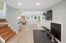 Walk out to the lower level under the deck.
