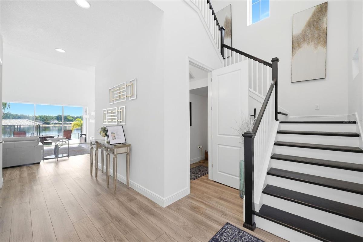 wooden staircase