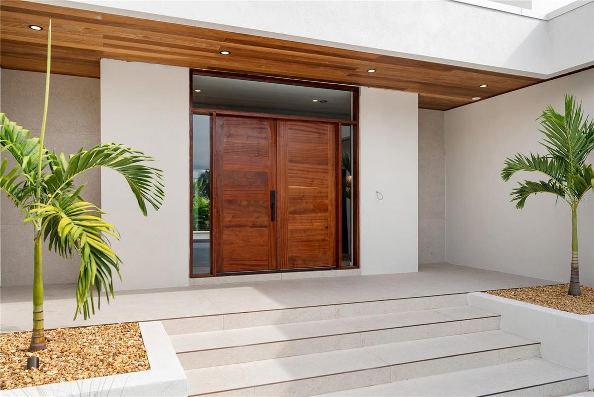 Locally handcrafted African Sapele wood entry door