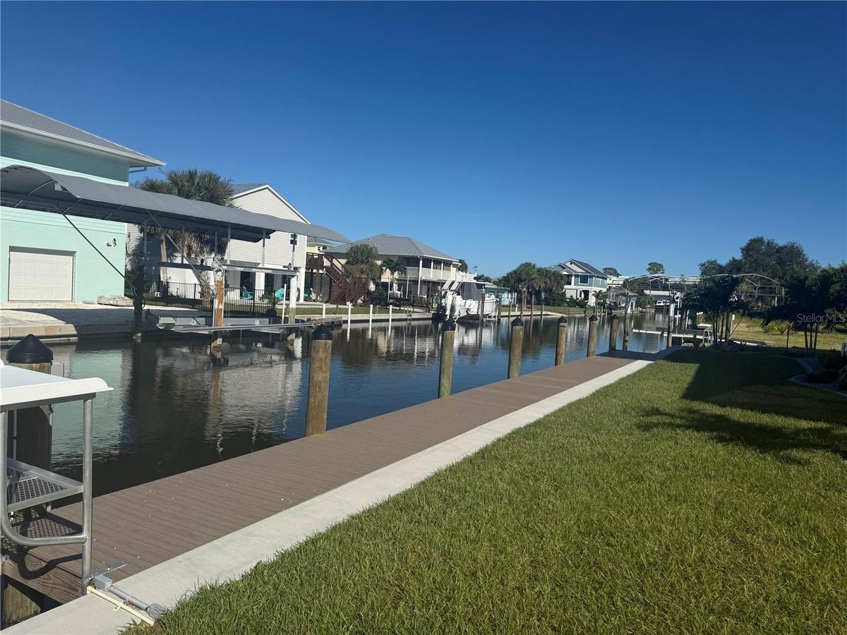 Dock for deep water canal