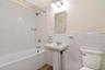 Brand new primary bath with subway tiles and new fixtures