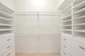 primary suite walk-in closet
