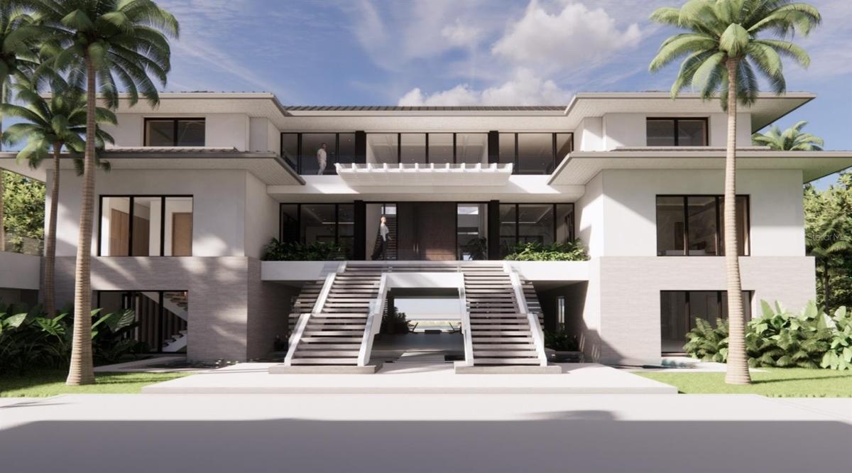 Main House - Front Exterior Rendering