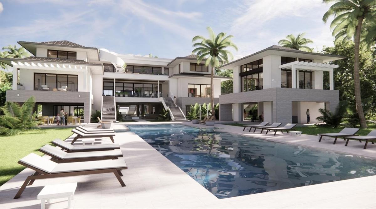 Rear Exterior Rendering - AI Generated